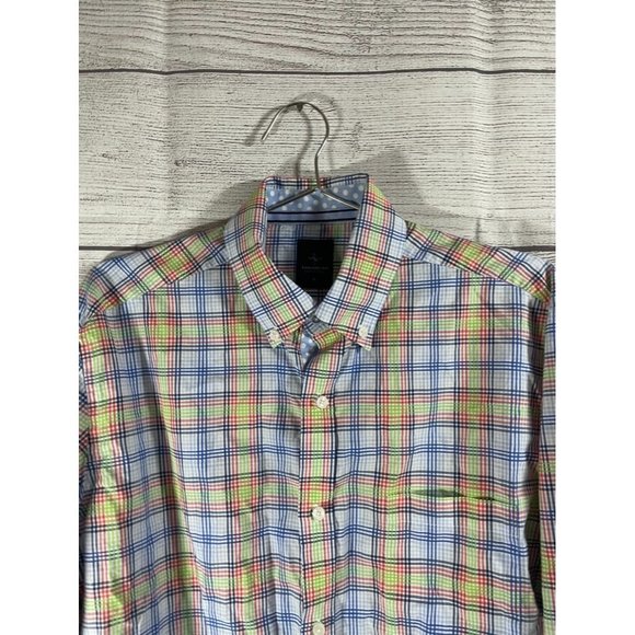 Tailorbyrd Collection Men's L Multicolor Plaid Long Sleeve Button Down Shirt - Picture 1 of 5
